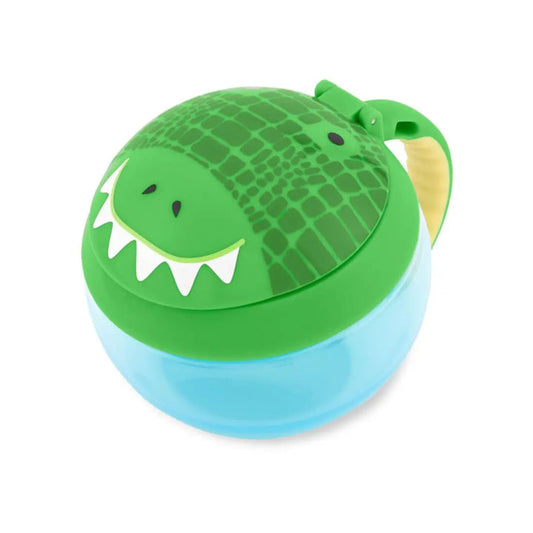 Skip Hop Zoo Alligator No-Spill Snack Cup – 222ml Toddler Snack Container