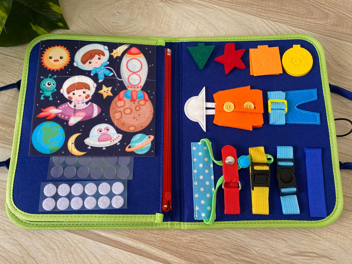 Montessori Busy Book for Kids – Life Skills & Early Learning Activity Toy