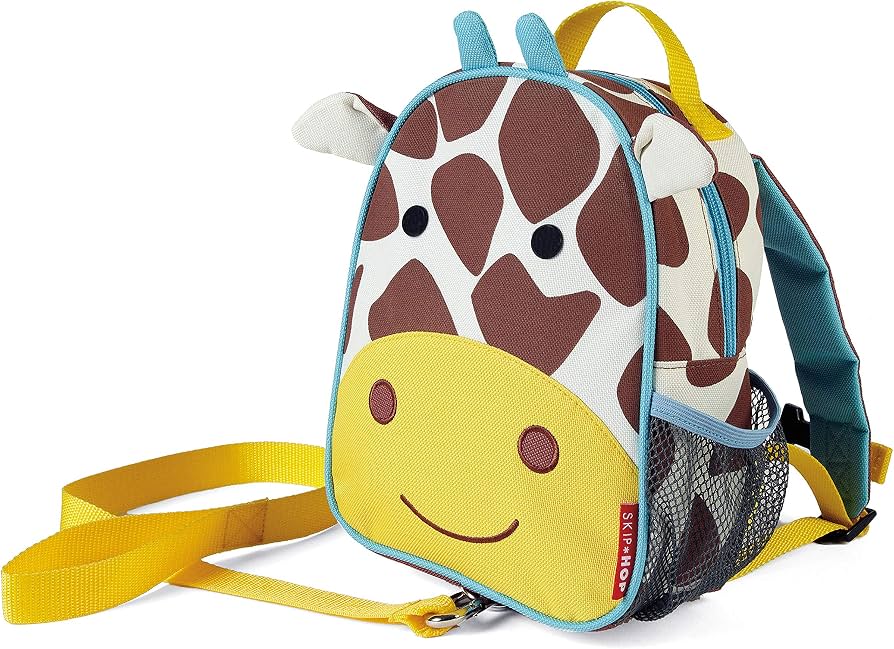 Skip Hop Zoo-Let Giraffe Mini Backpack with Safety Harness – Toddler Backpack