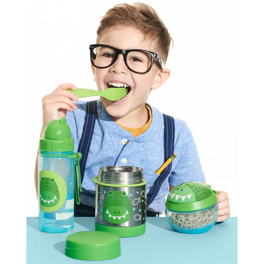 Skip Hop Zoo Alligator No-Spill Snack Cup – 222ml Toddler Snack Container