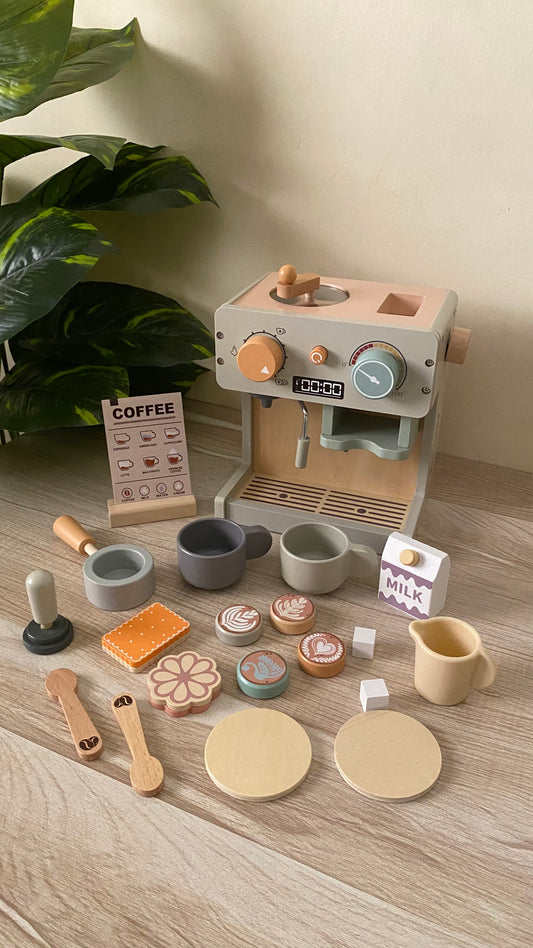 Wooden Coffee Machine