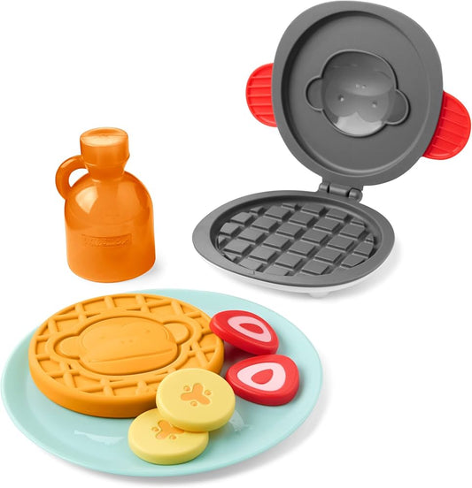Skip Hop Zoo Waffle-y Fun Set – 8-Piece Pretend Play Waffle Toy for Kids 2+