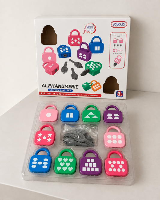 Alphanumeric Learning Lock & Key Matching Toy