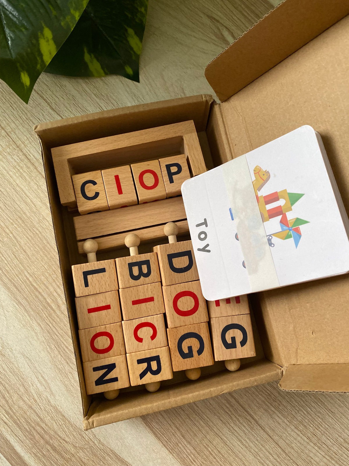 Wooden Spelling Game for Kids