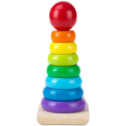 Wooden Rainbow Stacking Tower for Kids – Montessori Color & Learning Toy