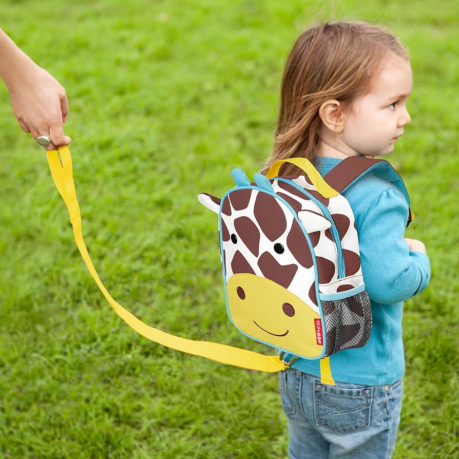 Skip Hop Zoo-Let Giraffe Mini Backpack with Safety Harness – Toddler Backpack