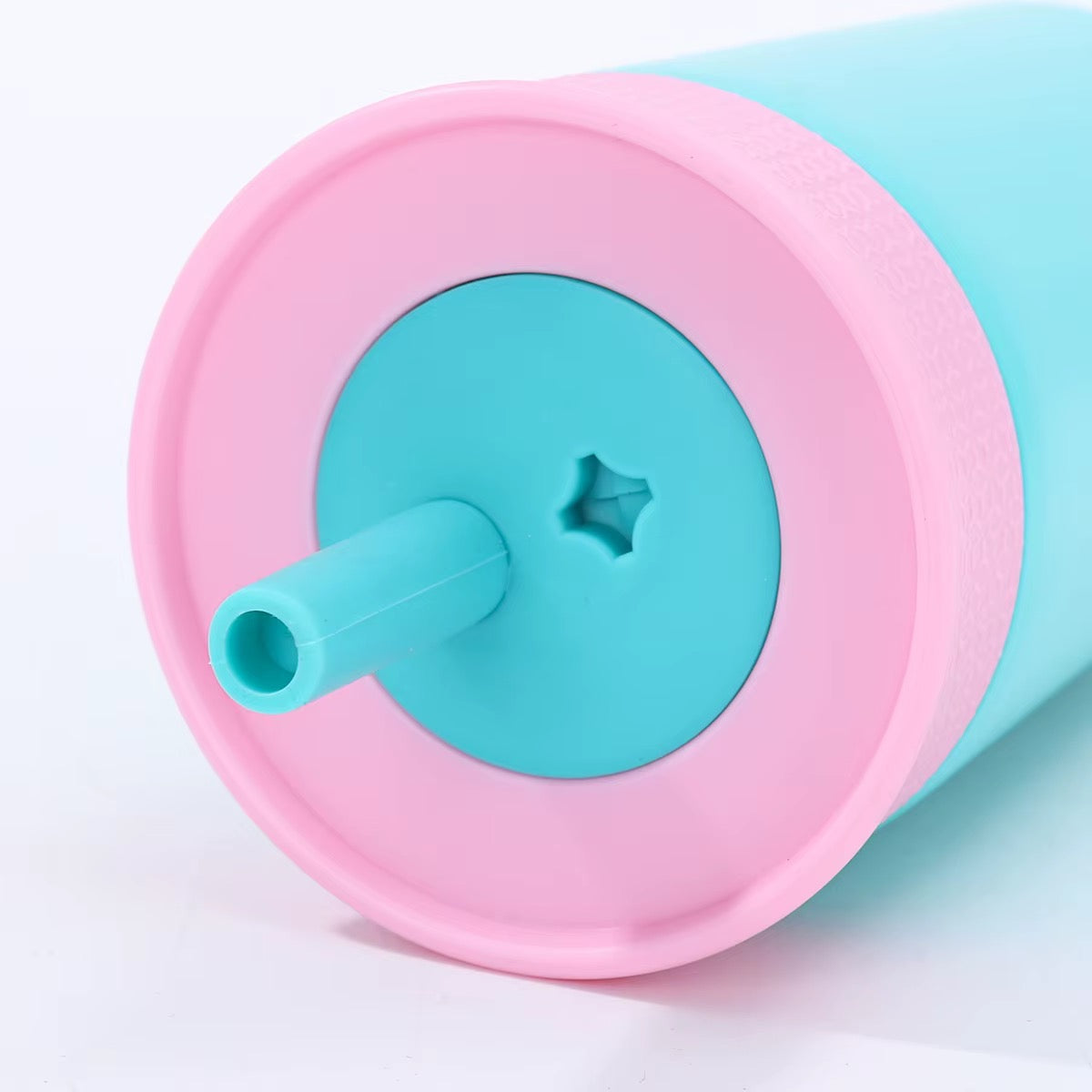 Kids Straw Tumbler 360ml | Insulated Stainless Steel | Spill & Leak-Proof | Cotton Candy