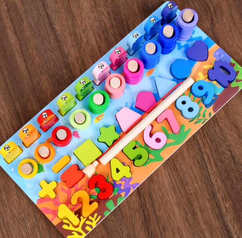 Wooden Learning Montessori Board – Educational Learning Toy for Kids 3+