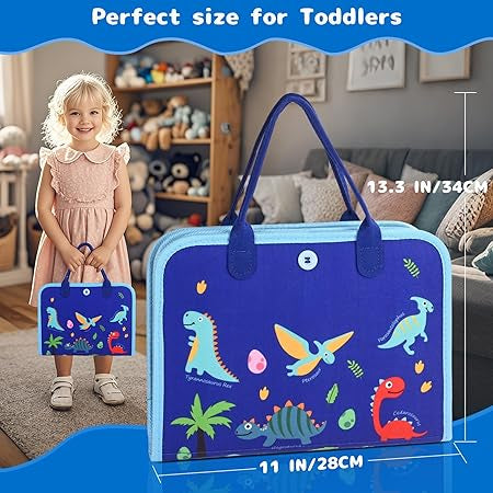 8-Page Montessori Felt Busy Book for Kids – Interactive Quiet Book & Early Learning Activity Toy