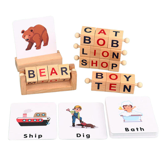 Wooden Spelling Game for Kids