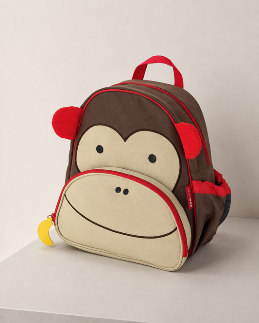 Skip Hop Zoo Monkey Kids Backpack – 12-Inch Preschool Backpack