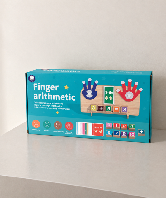 Finger arithmetic math learning game