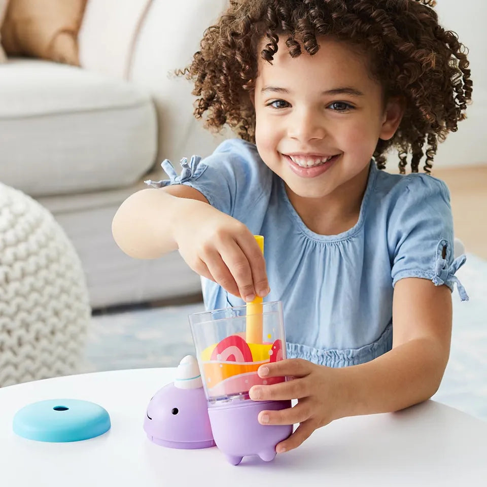 Skip Hop Zoo Shake It Up Smoothie Set – 9-Piece Pretend Play Blender Toy for Kids 2+
