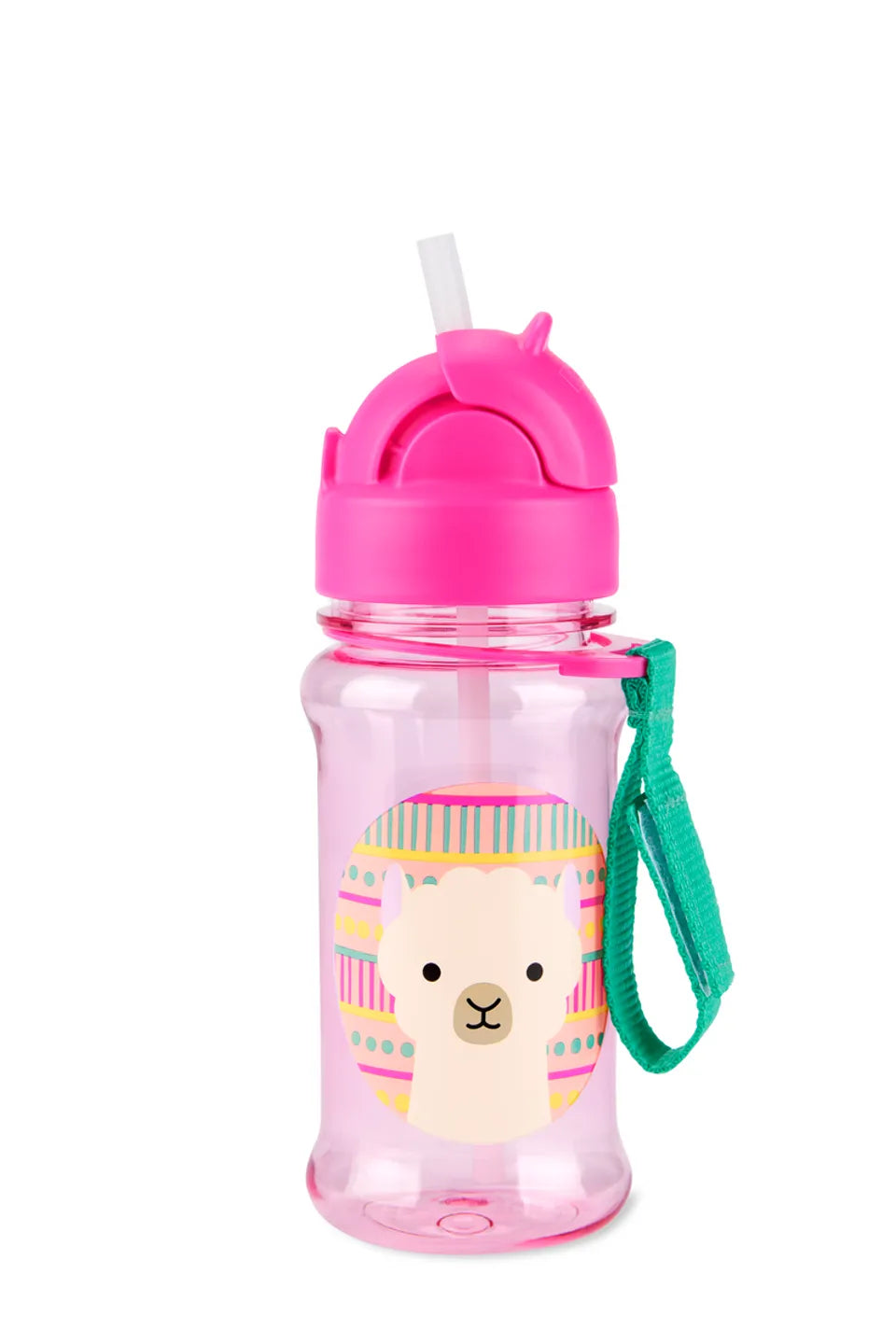 Skip Hop Zoo Llama Straw Bottle – 355ml BPA-Free Kids Water Bottle