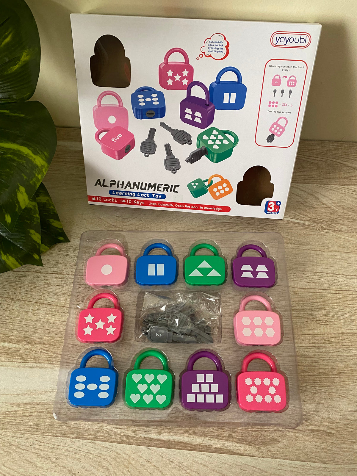 Alphanumeric Learning Lock & Key Matching Toy