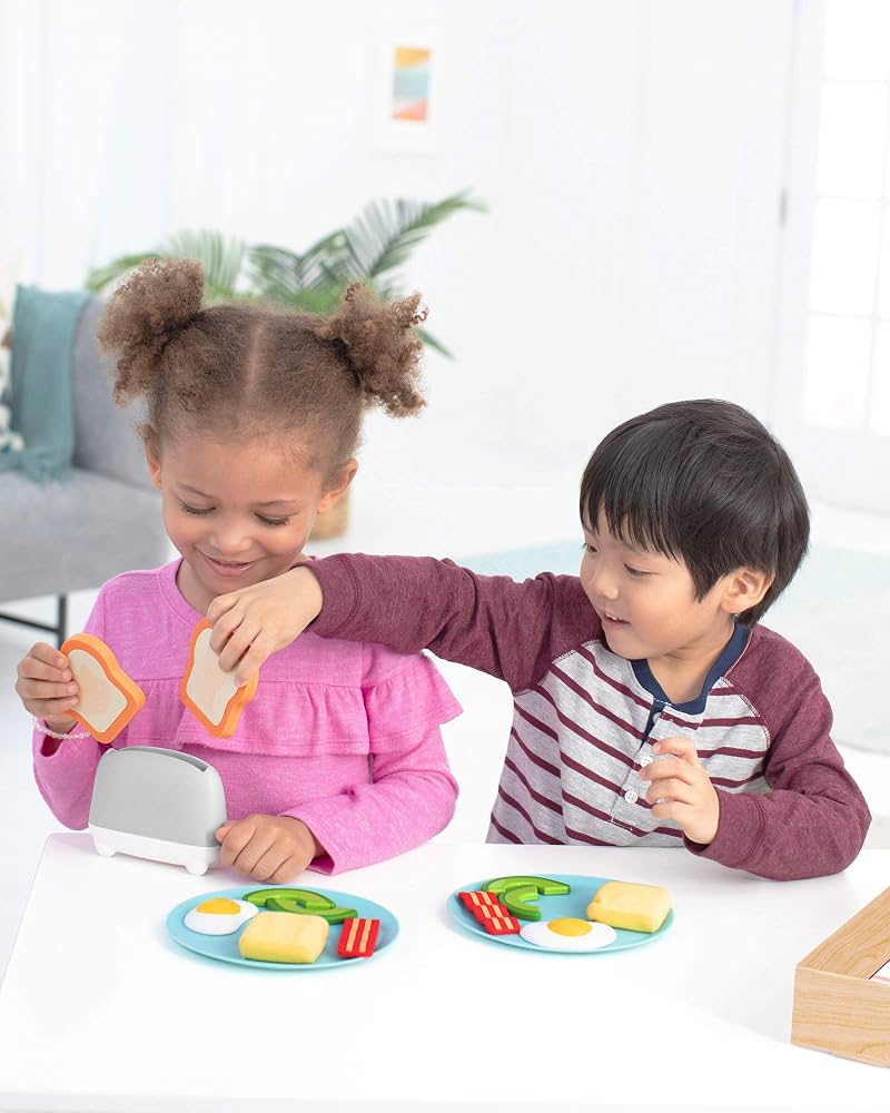 Skip Hop Zoo Let’s Brunch Set – 16-Piece Pretend Play Food Toy for Kids