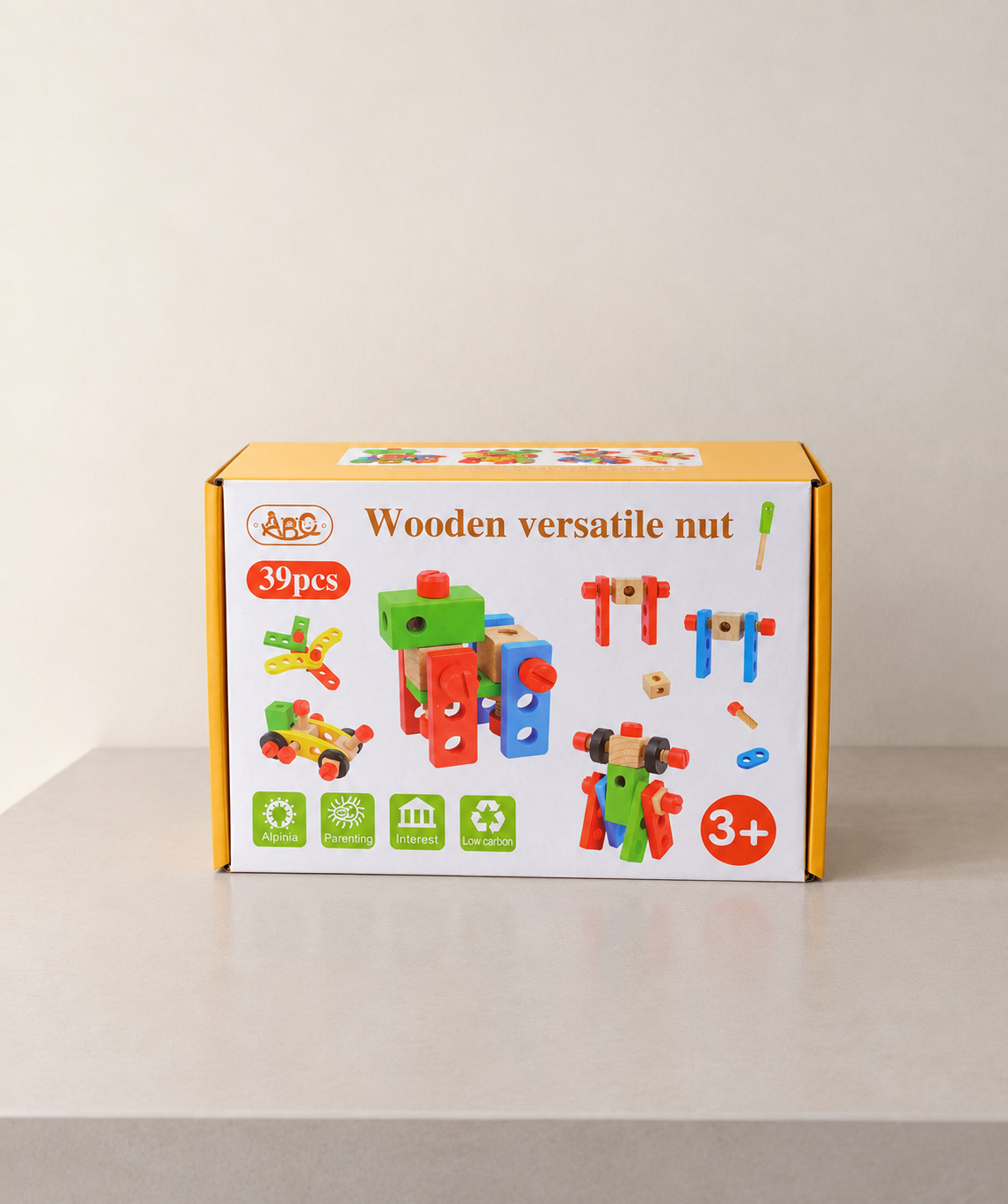 Wooden Nuts & Bolts Construction Set for Kids