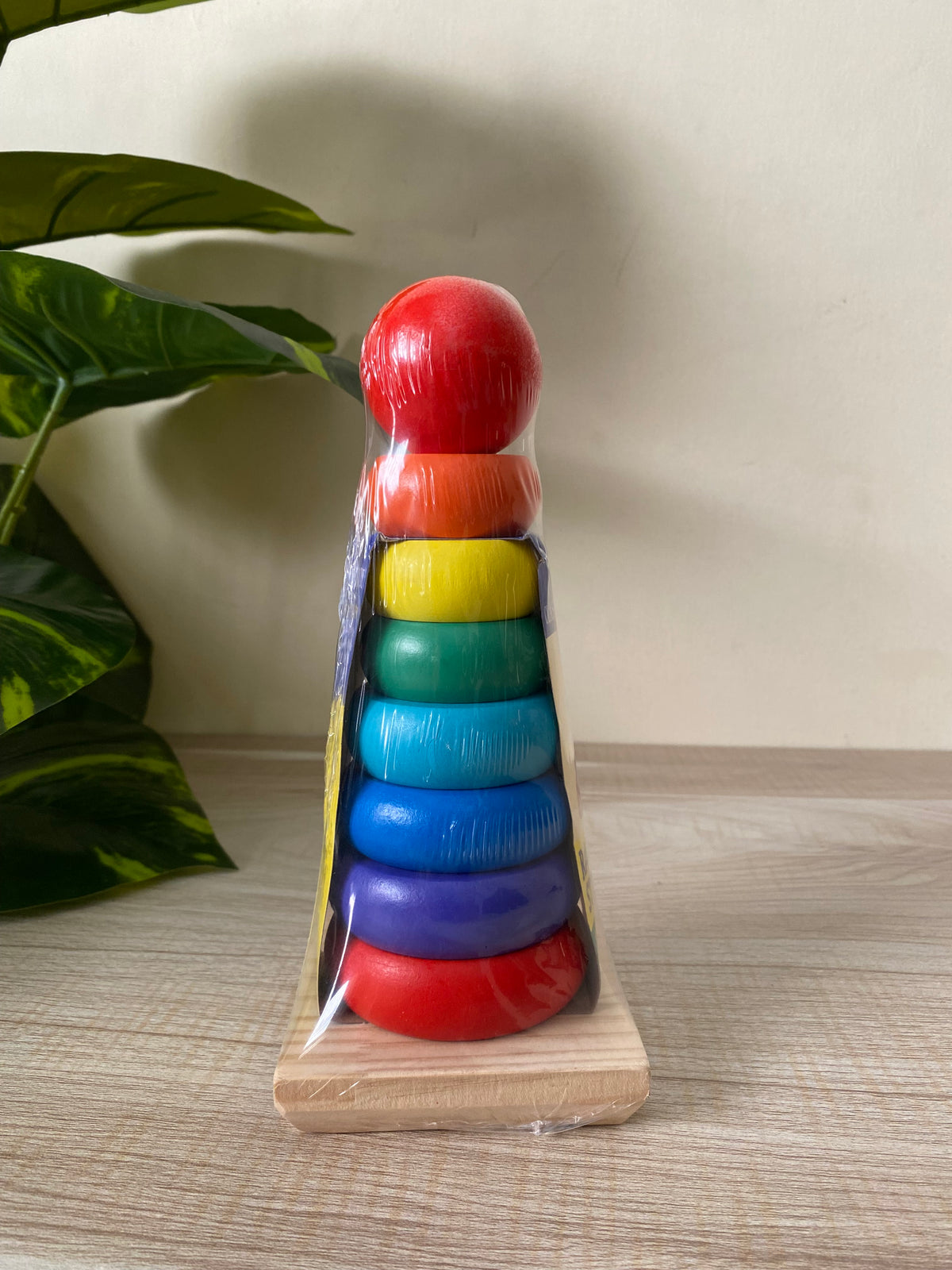 Wooden Rainbow Stacking Tower for Kids – Montessori Color & Learning Toy