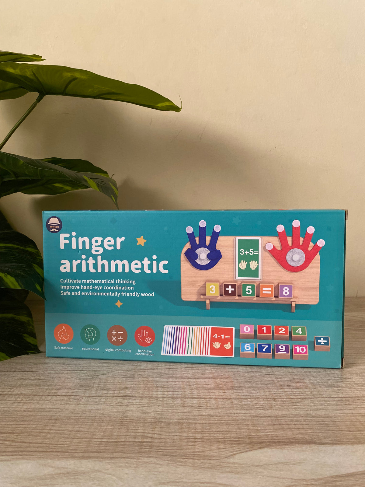 Finger arithmetic math learning game