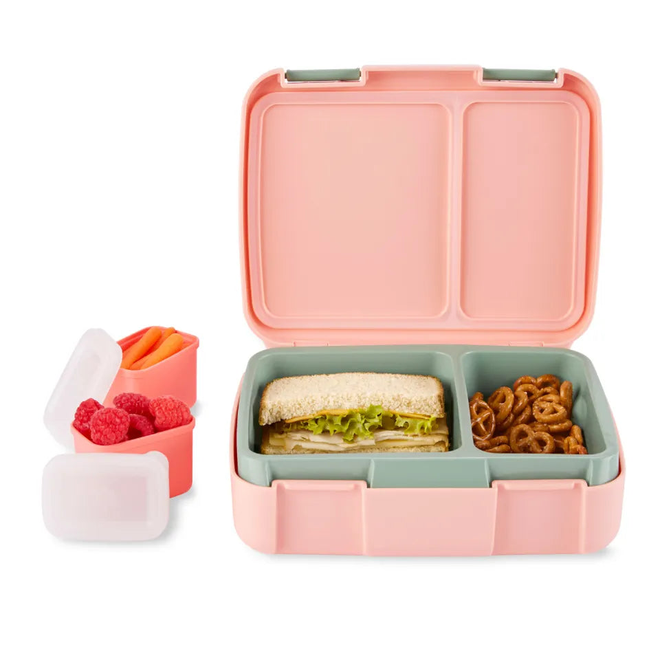 Skip Hop Zoo Cat Bento Lunch Box – 4 Compartment Kids School Lunch Box 700ml