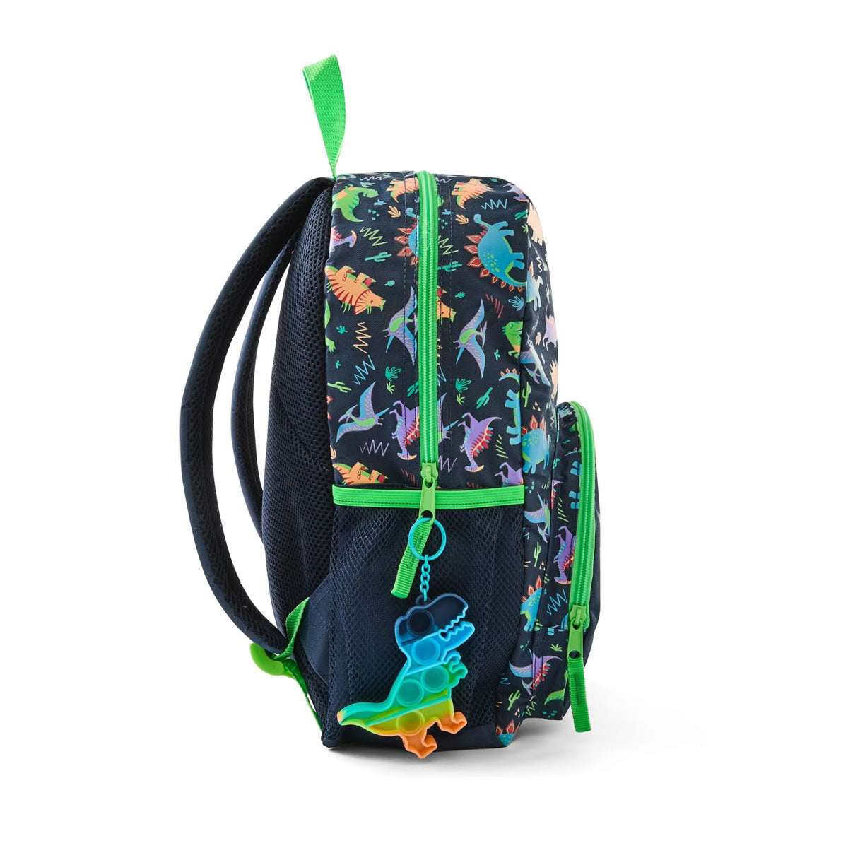 Anko Dinosaur Kids School Backpack 37cm with Pop-It Keychain
