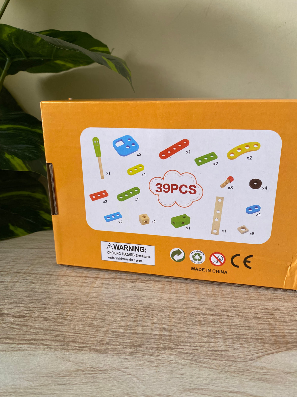 Wooden Nuts & Bolts Construction Set for Kids