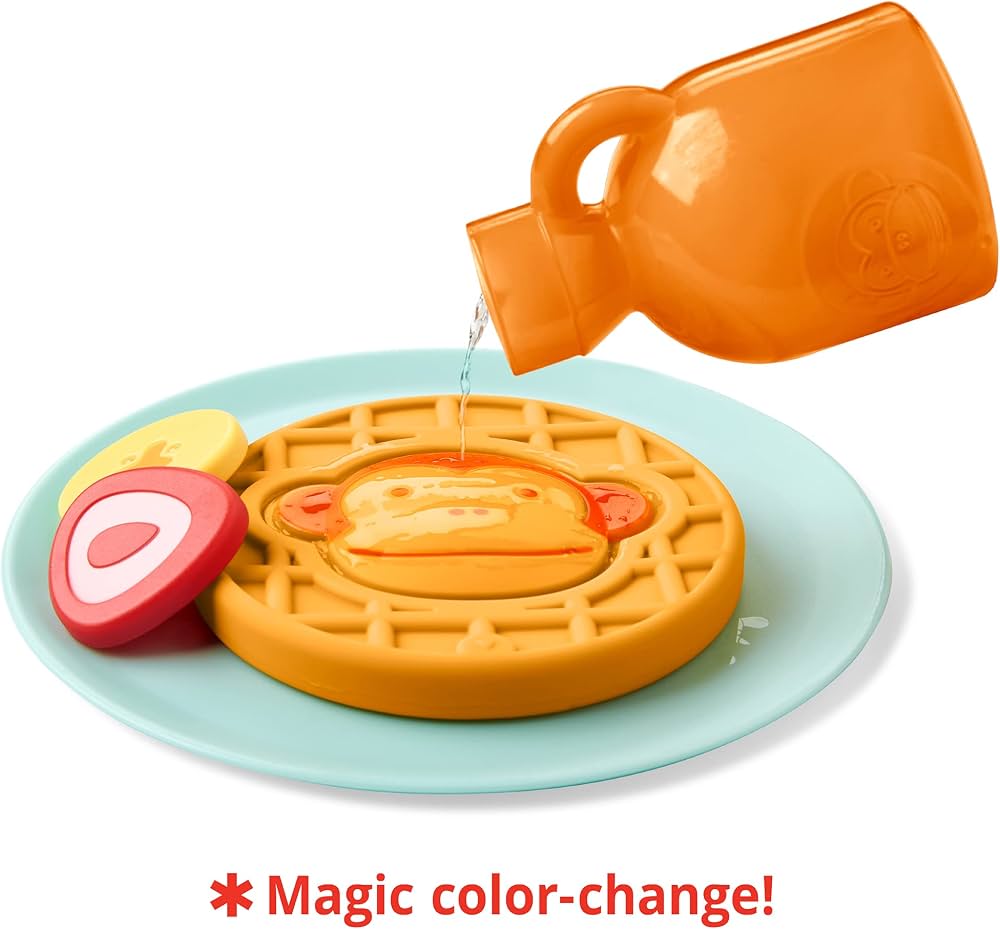 Skip Hop Zoo Waffle-y Fun Set – 8-Piece Pretend Play Waffle Toy for Kids 2+