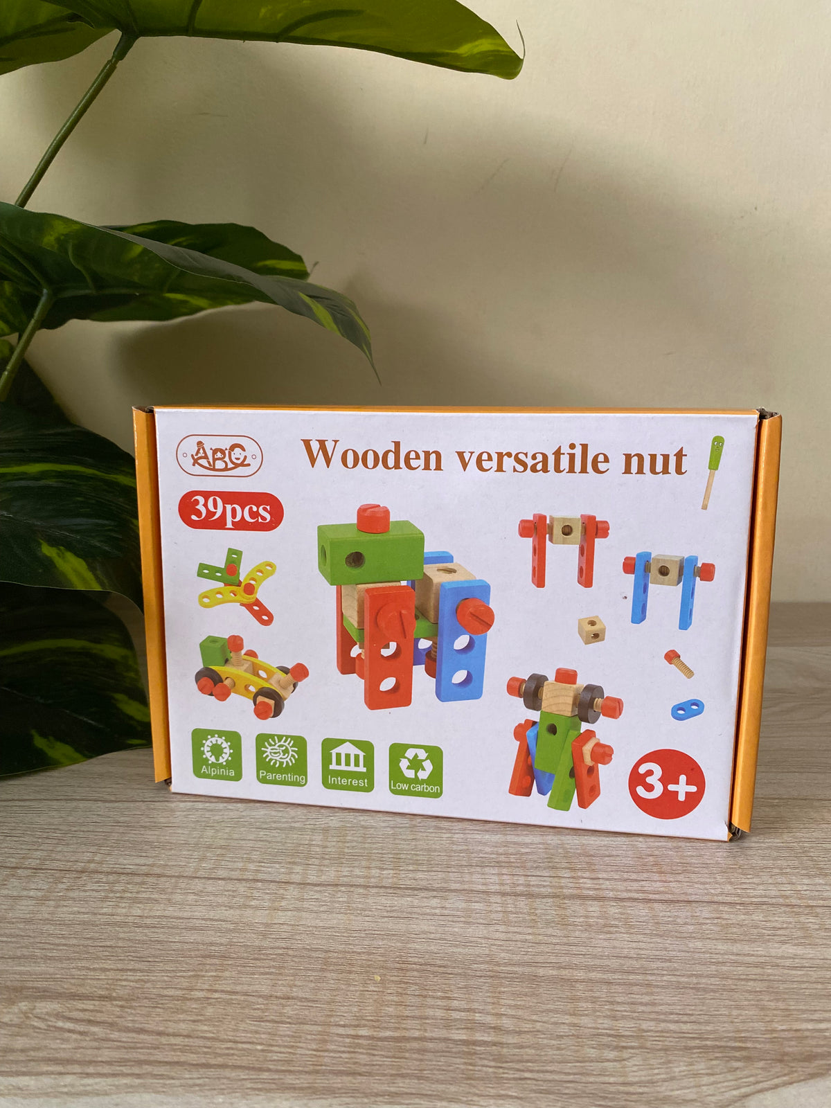Wooden Nuts & Bolts Construction Set for Kids