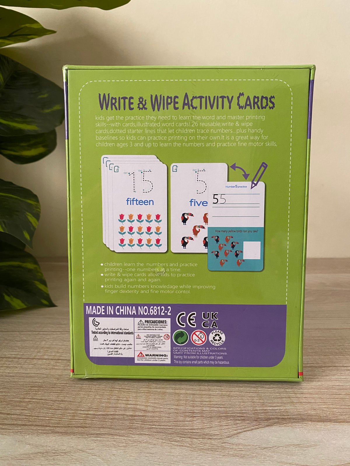 123 Write & Wipe Activity Flash Cards for Kids