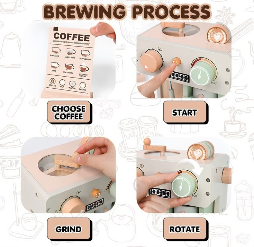 Wooden Coffee Machine