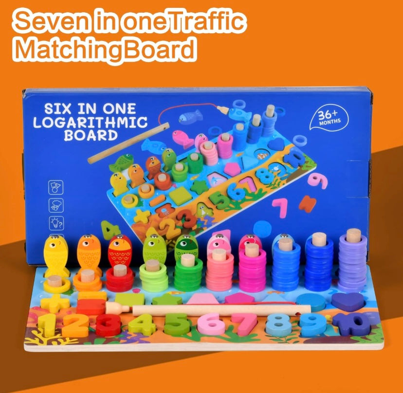 Wooden Learning Montessori Board – Educational Learning Toy for Kids 3+