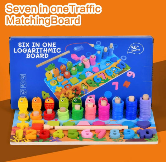 Wooden Learning Montessori Board – Educational Learning Toy for Kids 3+