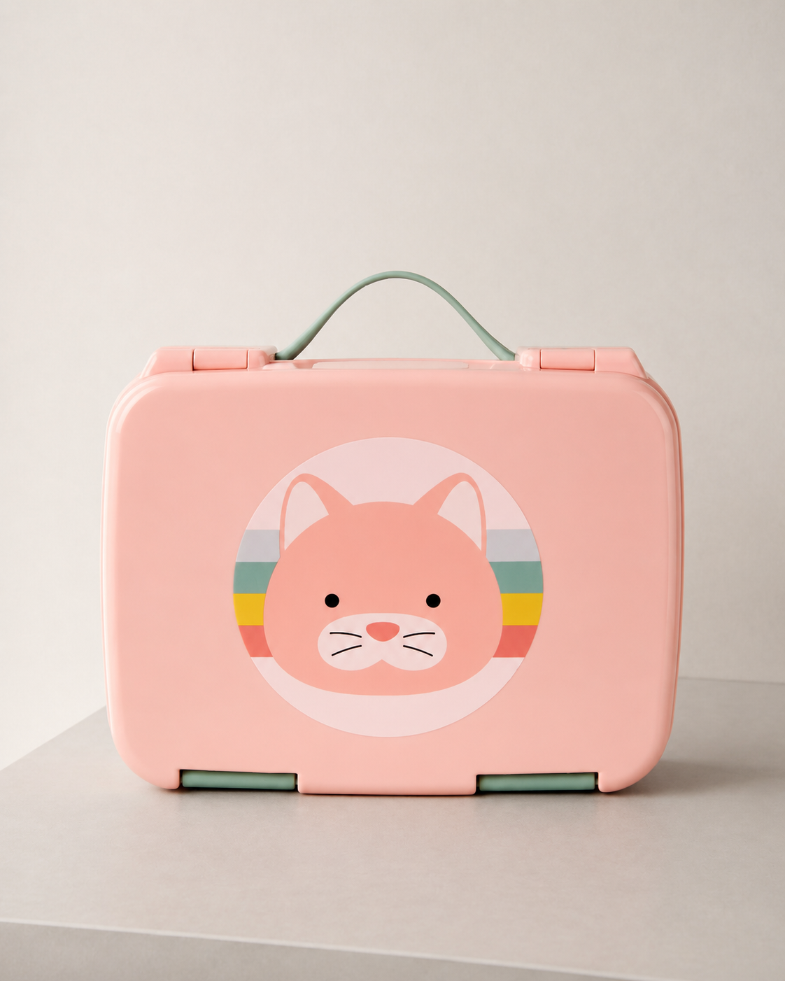 Skip Hop Zoo Cat Bento Lunch Box – 4 Compartment Kids School Lunch Box 700ml