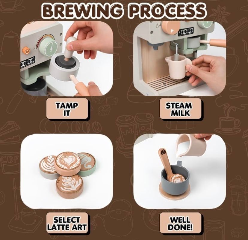 Wooden Coffee Machine