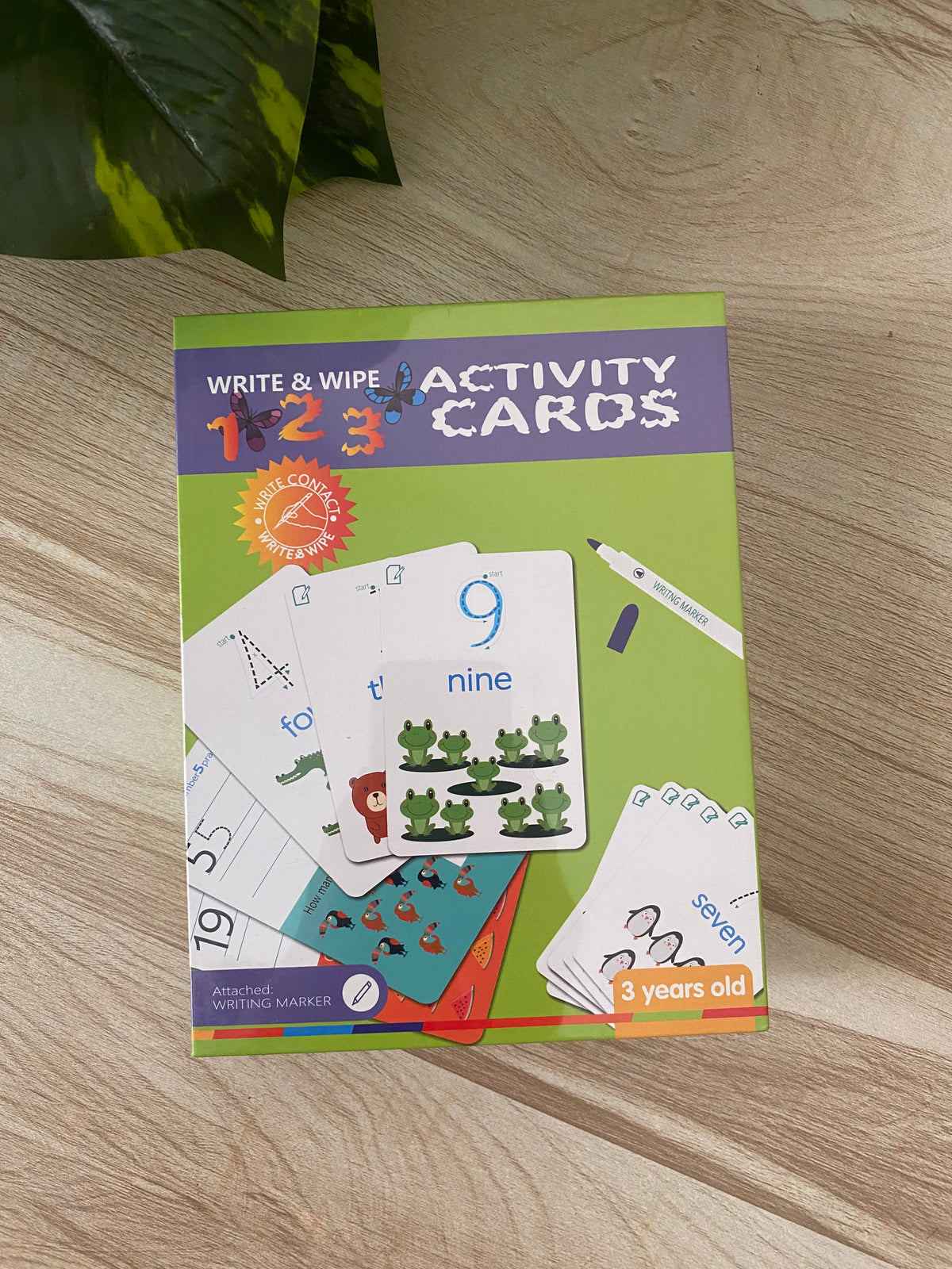 123 Write & Wipe Activity Flash Cards for Kids