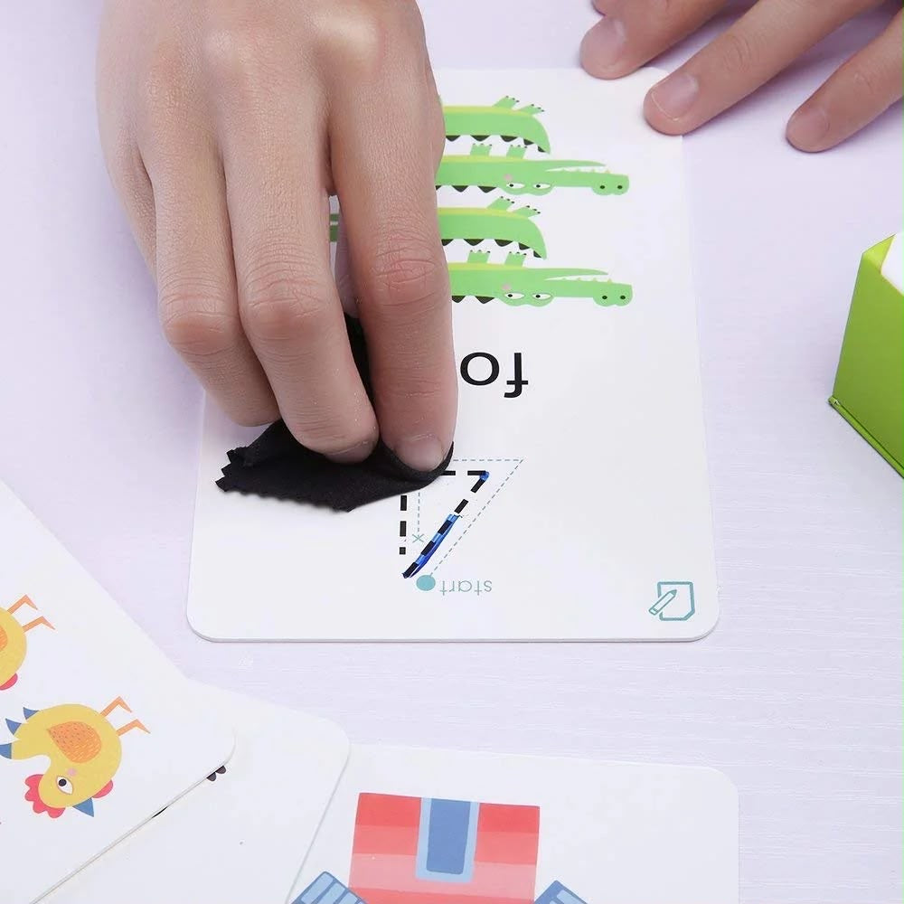 123 Write & Wipe Activity Flash Cards for Kids
