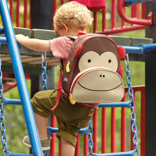 Skip Hop Zoo Monkey Kids Backpack – 12-Inch Preschool Backpack