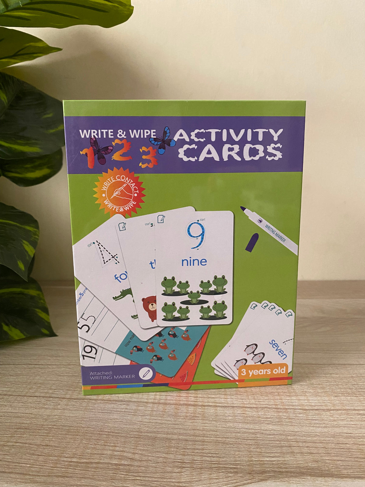 123 Write & Wipe Activity Flash Cards for Kids