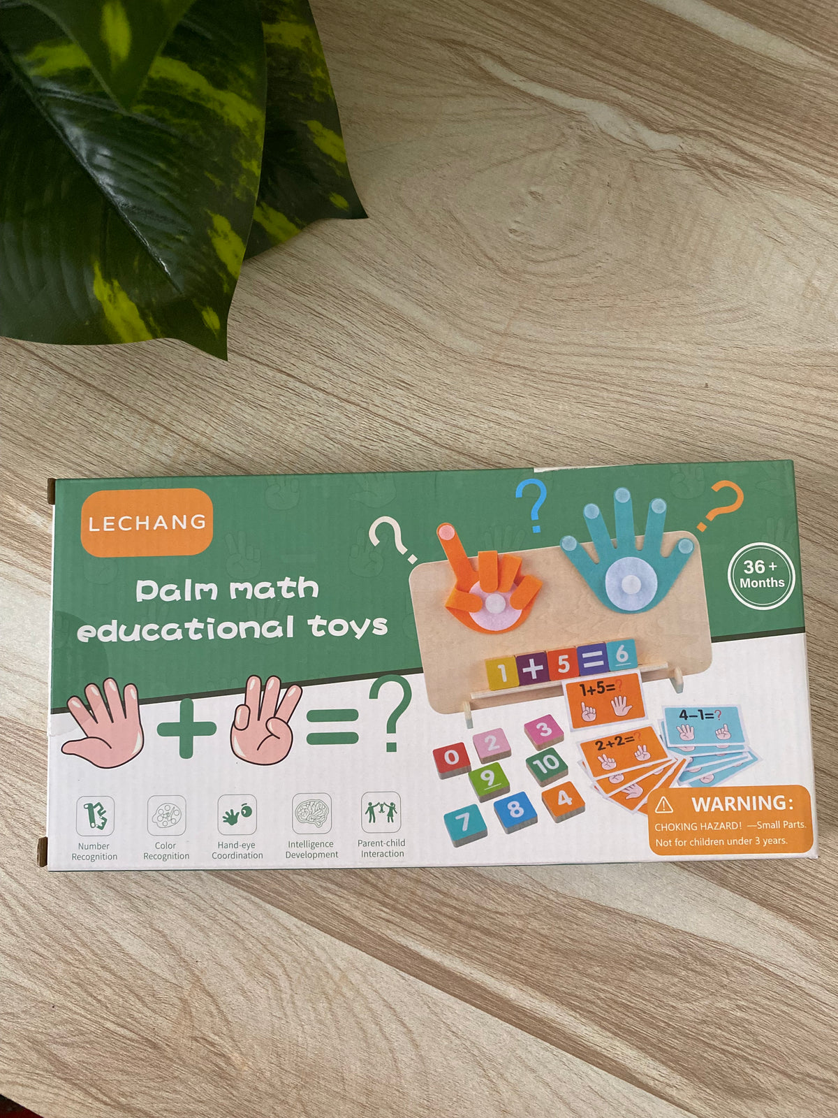 Wooden Finger Counting Math game for Kids – palm maths educational toy