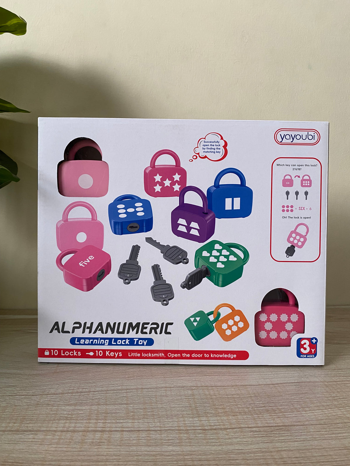 Alphanumeric Learning Lock & Key Matching Toy