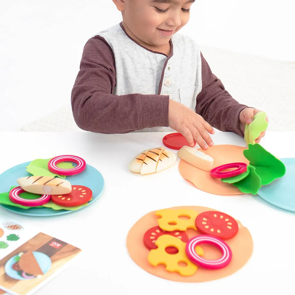 Skip Hop Zoo Little Chef Meal Kit – 26-Piece Pretend Play Food Set for Kids 3+