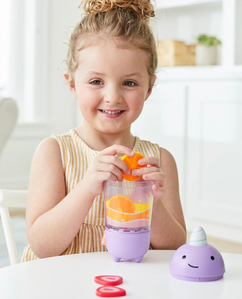 Skip Hop Zoo Shake It Up Smoothie Set – 9-Piece Pretend Play Blender Toy for Kids 2+