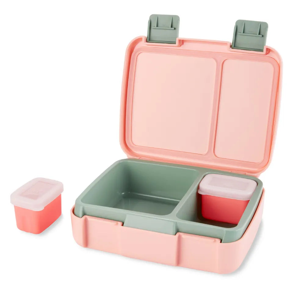 Skip Hop Zoo Cat Bento Lunch Box – 4 Compartment Kids School Lunch Box 700ml