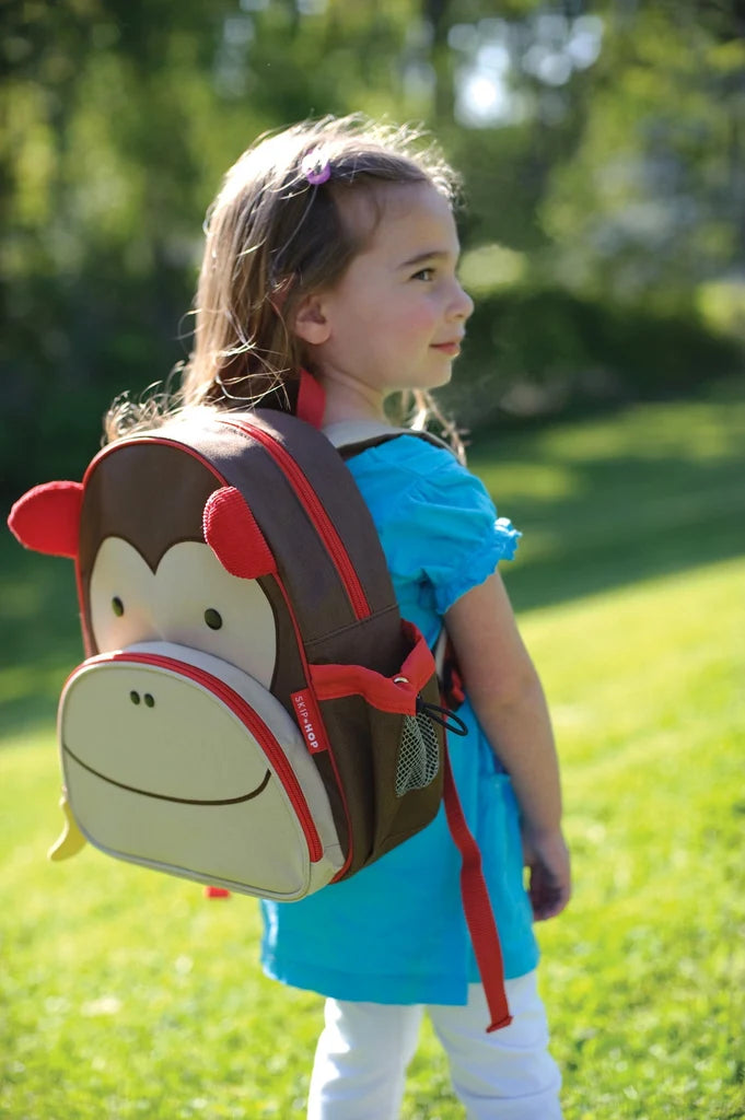 Skip Hop Zoo Monkey Kids Backpack – 12-Inch Preschool Backpack