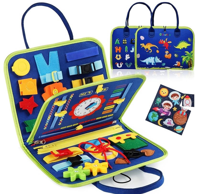 Montessori Busy Book for Kids – Life Skills & Early Learning Activity Toy