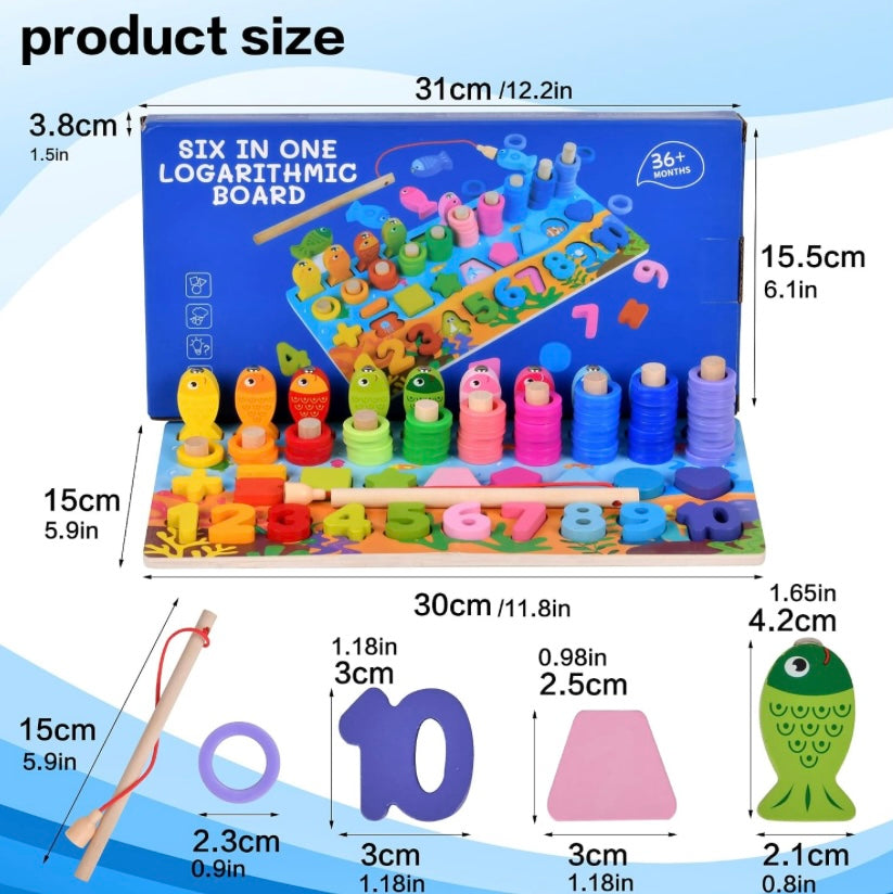 Wooden Learning Montessori Board – Educational Learning Toy for Kids 3+