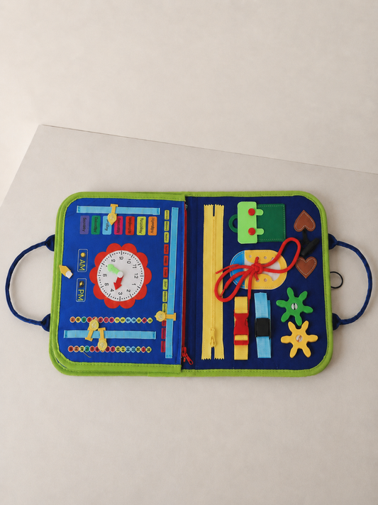 Montessori Busy Book for Kids – Life Skills & Early Learning Activity Toy