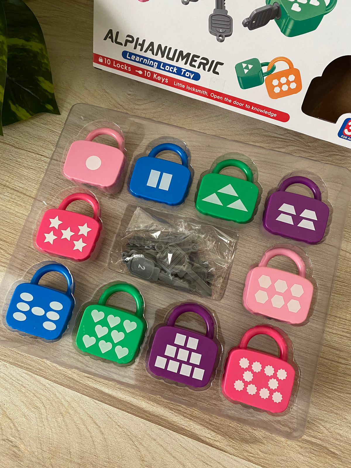 Alphanumeric Learning Lock & Key Matching Toy