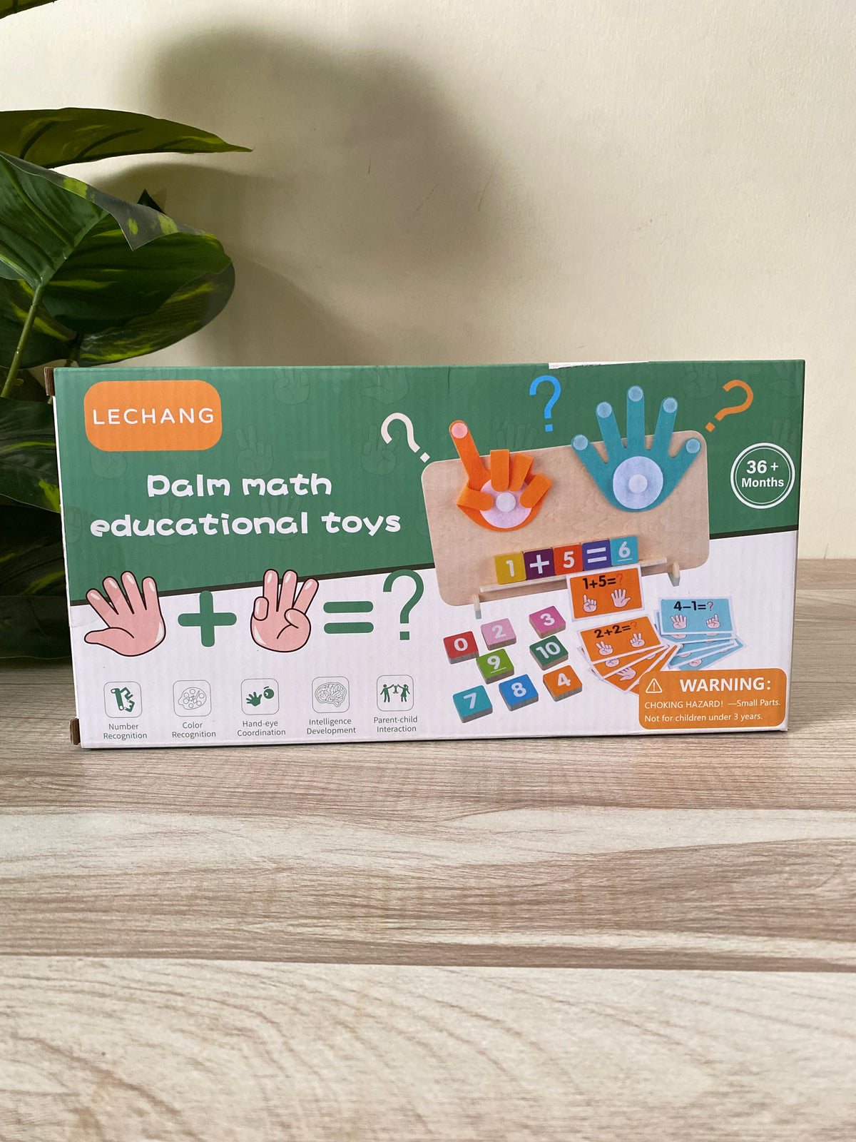 Wooden Finger Counting Math game for Kids – palm maths educational toy