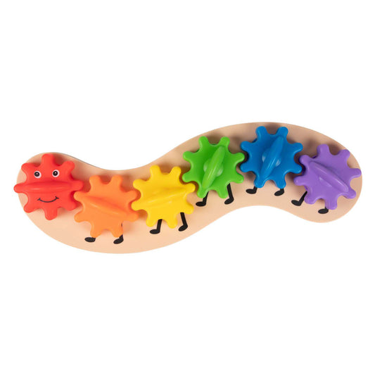 Rainbow Caterpillar Rotating Gear Toy